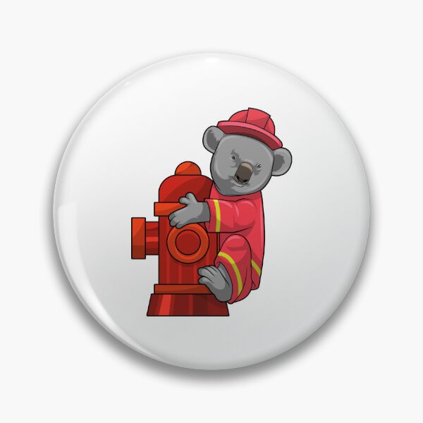 Item preview, Koala Firefighter Fire hydrant Fire department designed and sold by Snabdesign84.