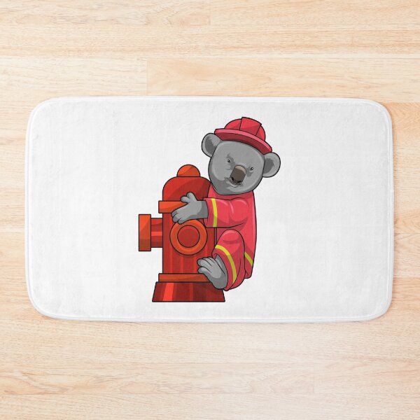 Item preview, Koala as Firefighter with Fire hydrant designed and sold by Snabdesign84.