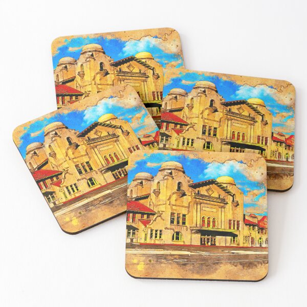 Item preview, Santa Fe Depot in San Bernardino, California - digital painting designed and sold by NickoPrints.