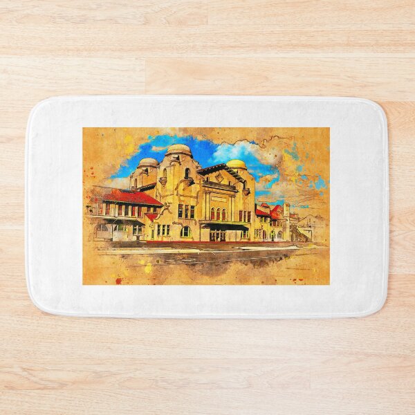 Item preview, Santa Fe Depot in San Bernardino, California - digital painting designed and sold by NickoPrints.