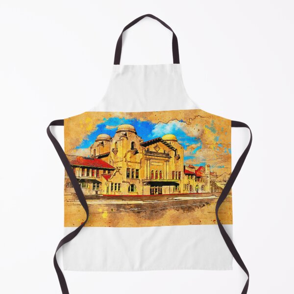 Item preview, Santa Fe Depot in San Bernardino, California - digital painting designed and sold by NickoPrints.