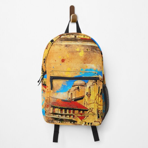 Item preview, Santa Fe Depot in San Bernardino, California - digital painting designed and sold by NickoPrints.