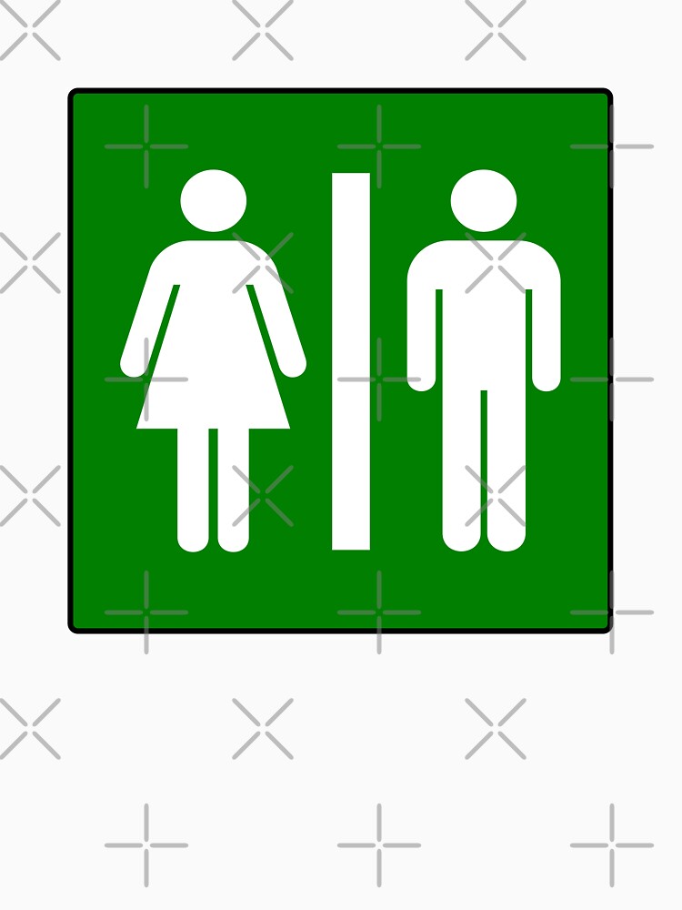 "Restroom, restroom sign, sign" T-shirt for Sale by Nordwind | Redbubble | toilet t-shirts ...