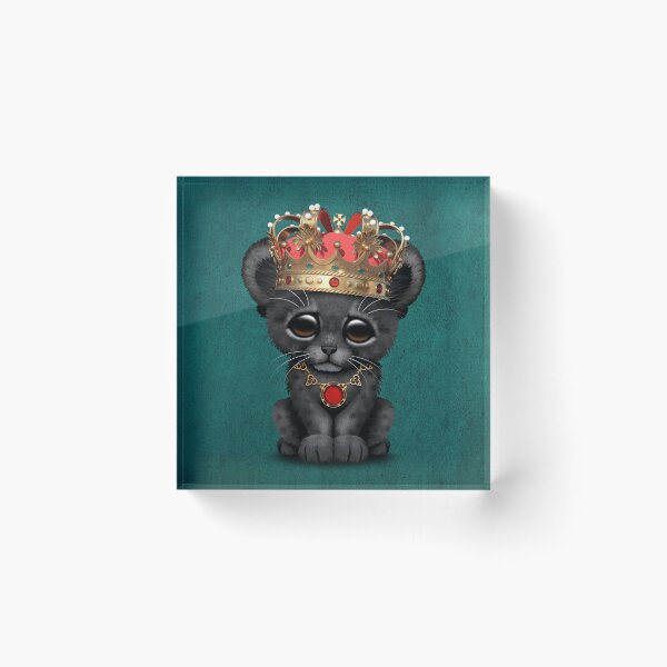 Item preview, Royal Black Panther Wearing Crown Blue designed and sold by JeffBartels.
