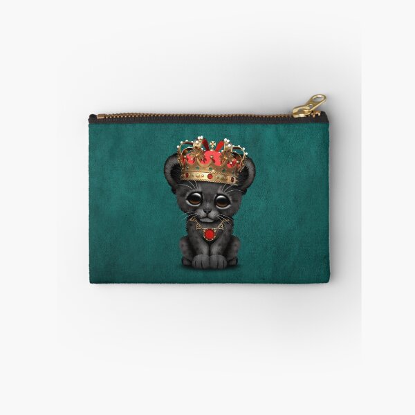 Item preview, Royal Black Panther Wearing Crown Blue designed and sold by JeffBartels.
