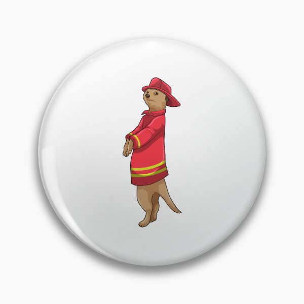 Item preview, Meerkat Firefighter Fire helmet Fire department designed and sold by Snabdesign84.