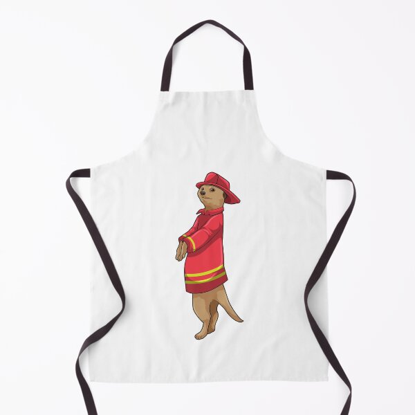 Item preview, Meerkat as Firefighter with Helmet designed and sold by Snabdesign84.