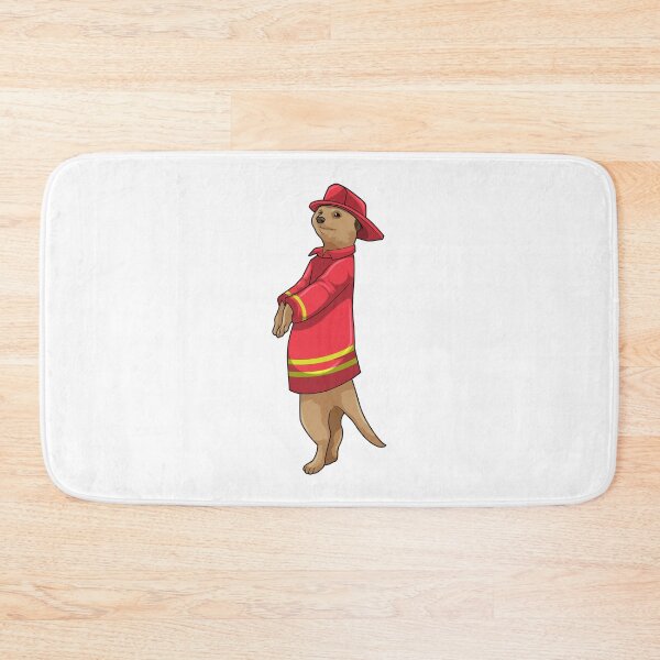 Item preview, Meerkat as Firefighter with Helmet designed and sold by Snabdesign84.