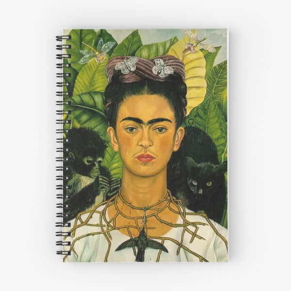 Item preview, Frida Kahlo Self-Portrait with Thorn Necklace and Hummingbird by Frida Kahlo designed and sold by AestheticsXarts.