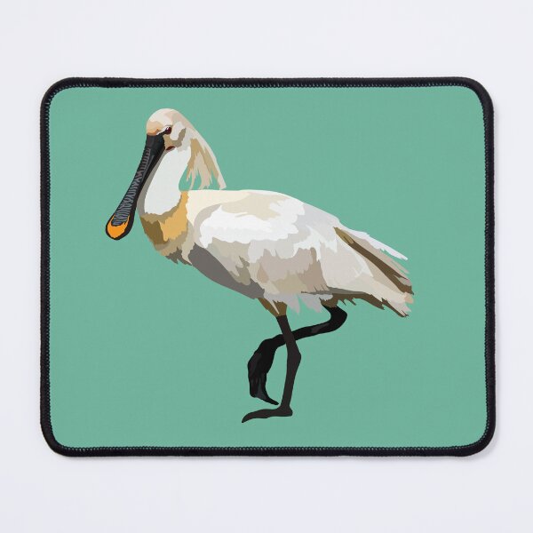 Item preview, C is for Common Spoonbill,Spoonbill Illustration – Elegant Wading Bird Artwork designed and sold by PrettylittlepastelUk.