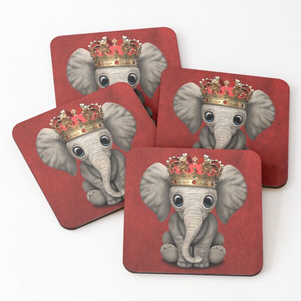 Item preview, Cute Royal Elephant Wearing Crown designed and sold by JeffBartels.