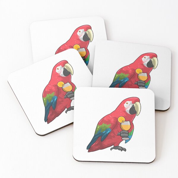 Item preview, Parrot with Glass of Orange juice designed and sold by Snabdesign84.