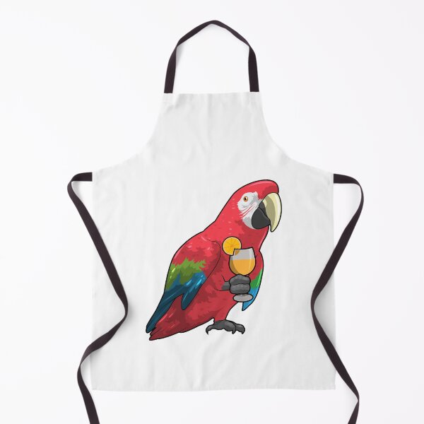 Item preview, Parrot with Glass of Orange juice designed and sold by Snabdesign84.