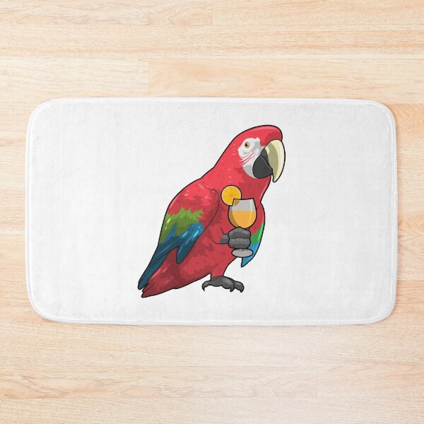 Item preview, Parrot with Glass of Orange juice designed and sold by Snabdesign84.