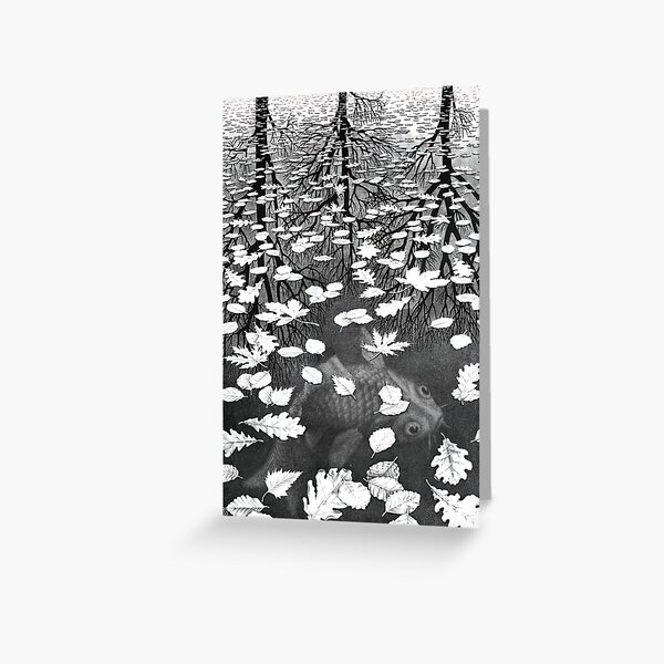 Item preview, Three Worlds by M.C. Escher designed and sold by AestheticsXarts.