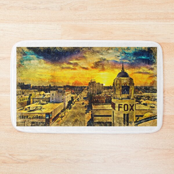 Item preview, Panorama of downtown Bakersfield, California - digital painting designed and sold by NickoPrints.