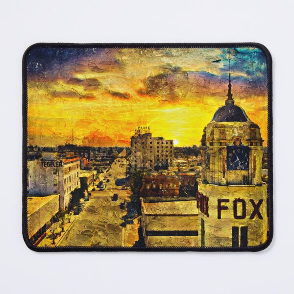 Item preview, Panorama of downtown Bakersfield, California - digital painting designed and sold by NickoPrints.