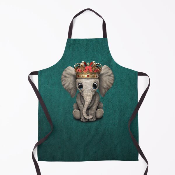 Item preview, Royal Elephant Wearing Crown Blue designed and sold by JeffBartels.