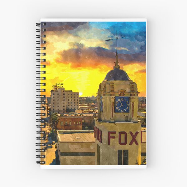 Item preview, Panorama of downtown Bakersfield, California - watercolor painting designed and sold by NickoPrints.