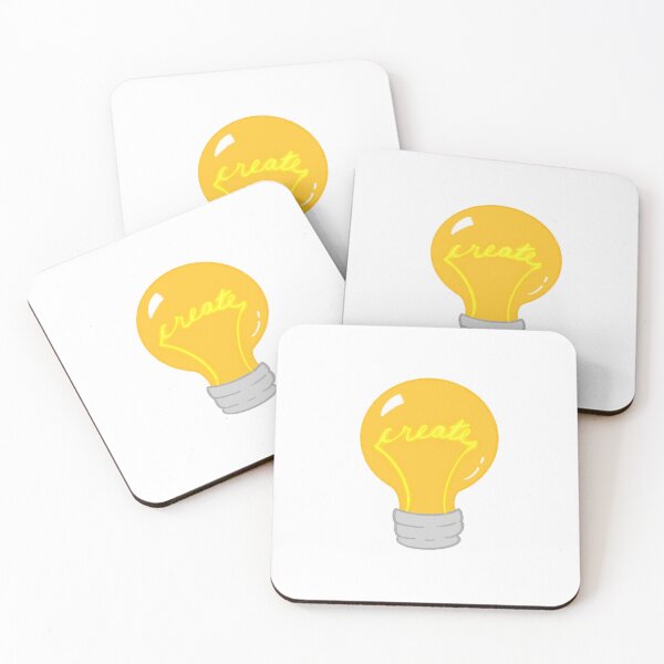 Item preview, “Create” lightbulb designed and sold by Fernheart Designs.