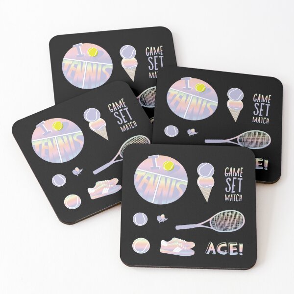 Item preview, Pastel Rainbow Retro Tennis Sticker Pack Sticker designed and sold by cohenashl6.