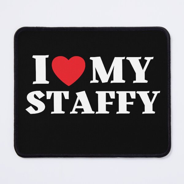 Item preview, I Love My Staffy (Staffordshier Terrier) designed and sold by leafsquare.