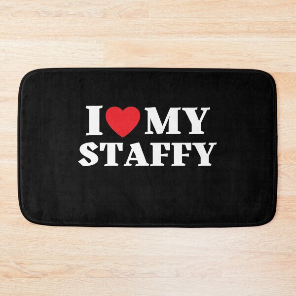 Item preview, I Love My Staffy (Staffordshier Terrier) designed and sold by leafsquare.