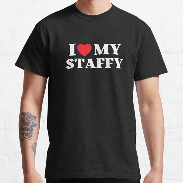 Item preview, I Love My Staffy (Staffordshier Terrier) designed and sold by leafsquare.
