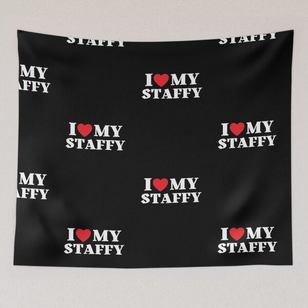 Item preview, I Love My Staffy (Staffordshier Terrier) designed and sold by leafsquare.