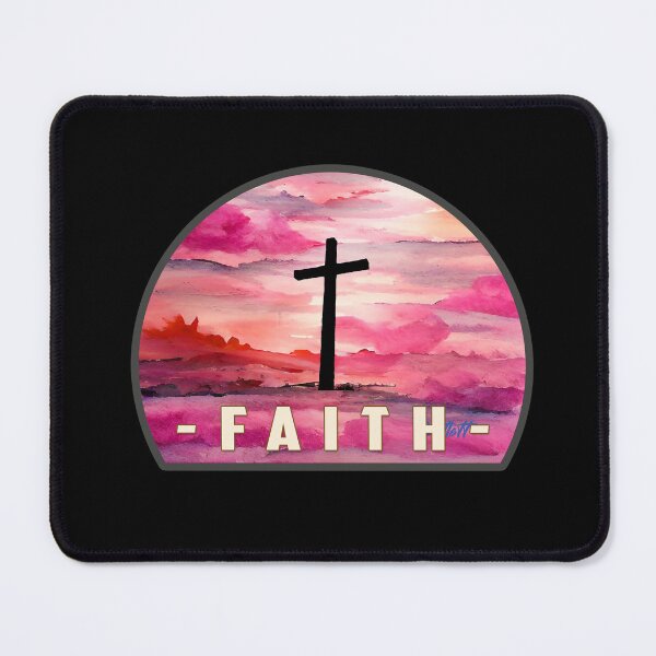 Item preview, Watercolor Christian Cross - Faith designed and sold by CattlettArt.