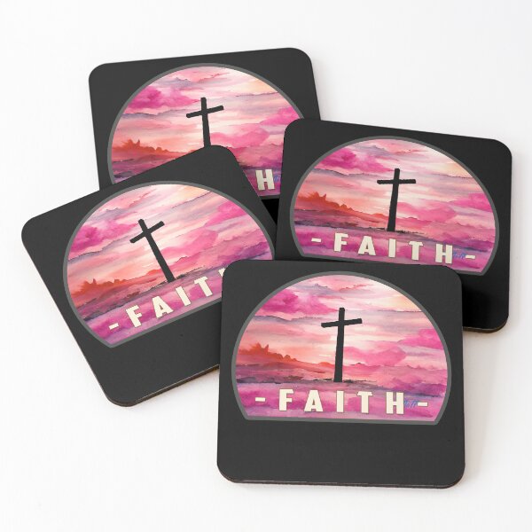 Item preview, Watercolor Christian Cross - Faith designed and sold by CattlettArt.
