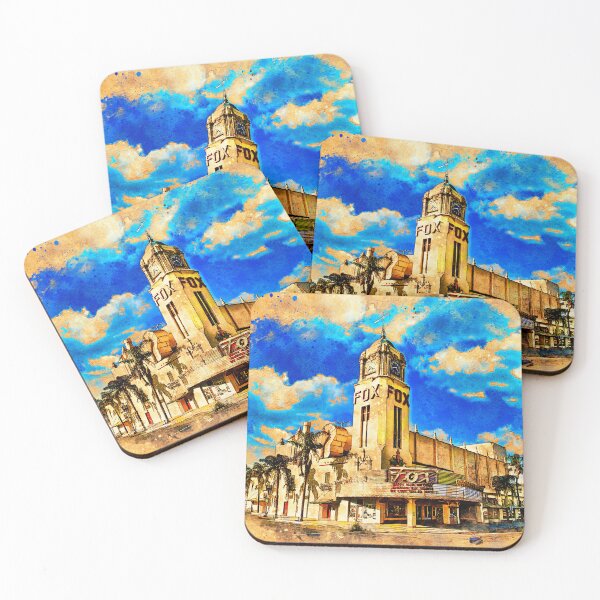 Item preview, Fox Theater in Bakersfield, California - digital painting designed and sold by NickoPrints.