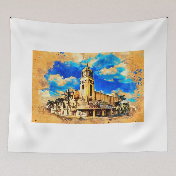 Item preview, Fox Theater in Bakersfield, California - digital painting designed and sold by NickoPrints.