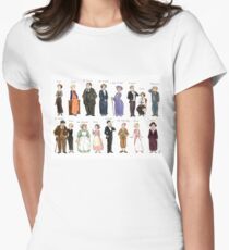 Downton Abbey portraits Women's Fitted T-Shirt