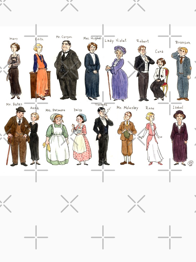 Downton A. Portraits by Roby-boh