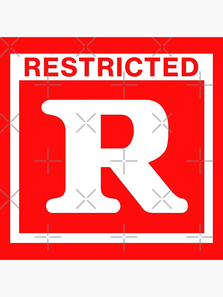 Rated R Sticker for Sale by TeeArcade84