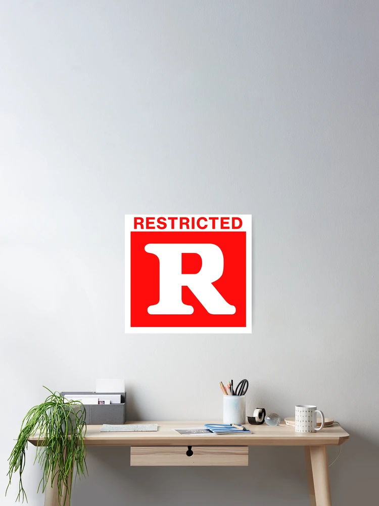 Thumbnail 2 of 3, Poster, Rated R designed and sold by TeeArcade84.
