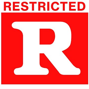 Rated R Sticker for Sale by TeeArcade84