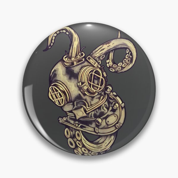 Item preview, Deep Sea Scrap - Tentacled deep sea diver designed and sold by jesseladret.