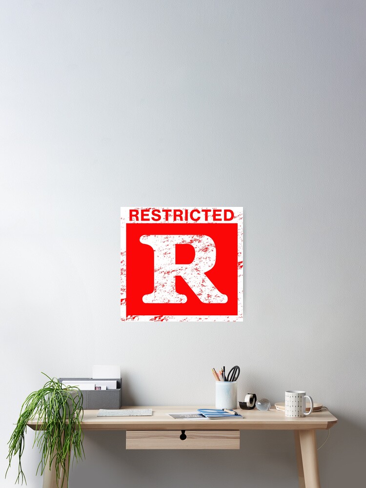 Rated R Sticker for Sale by TeeArcade84