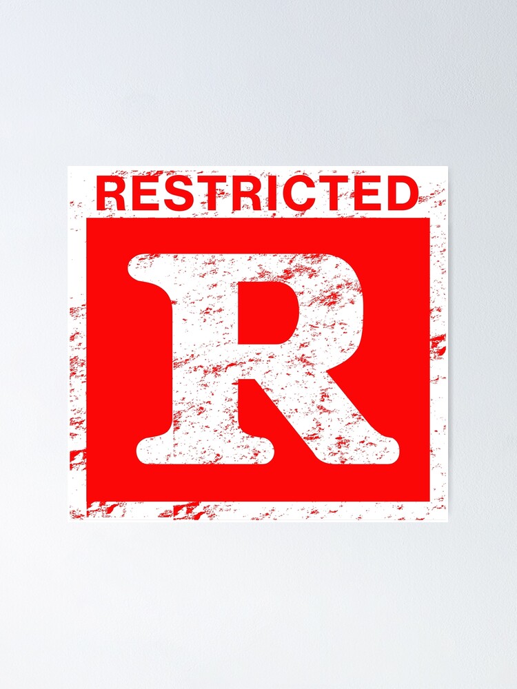 Rated R Sticker for Sale by AlphaBronco