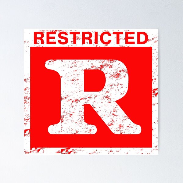 Item preview, Distressed Rated R designed and sold by TeeArcade84.