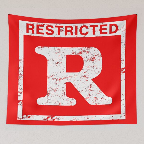 Item preview, Distressed Rated R designed and sold by TeeArcade84.