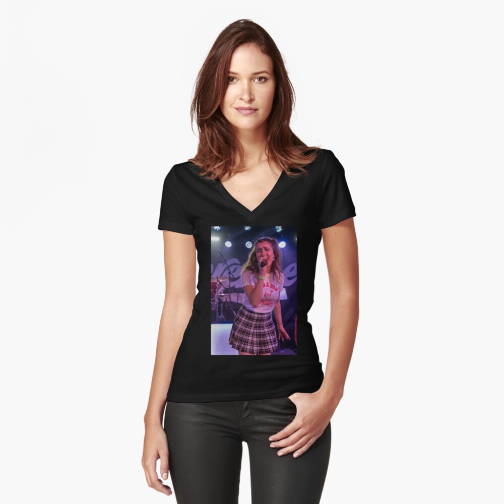 Item preview, Fitted V-Neck T-Shirt designed and sold by FastDraw11.