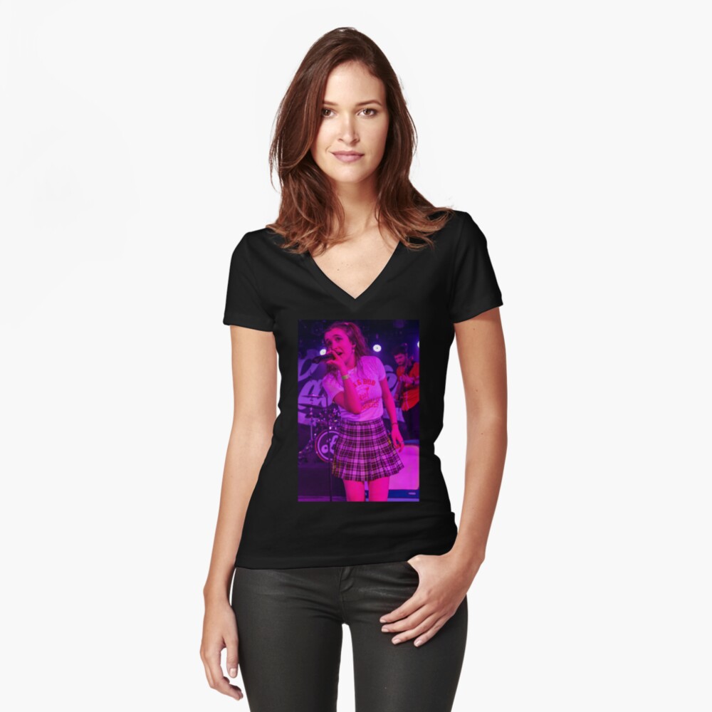 Item preview, Fitted V-Neck T-Shirt designed and sold by FastDraw11.