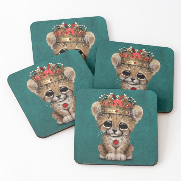Item preview, Royal Cheetah Wearing Crown Blue designed and sold by JeffBartels.