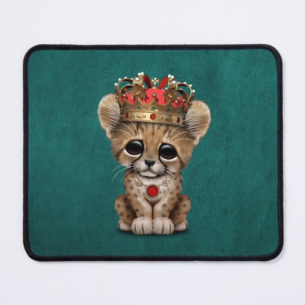 Item preview, Royal Cheetah Wearing Crown Blue designed and sold by JeffBartels.