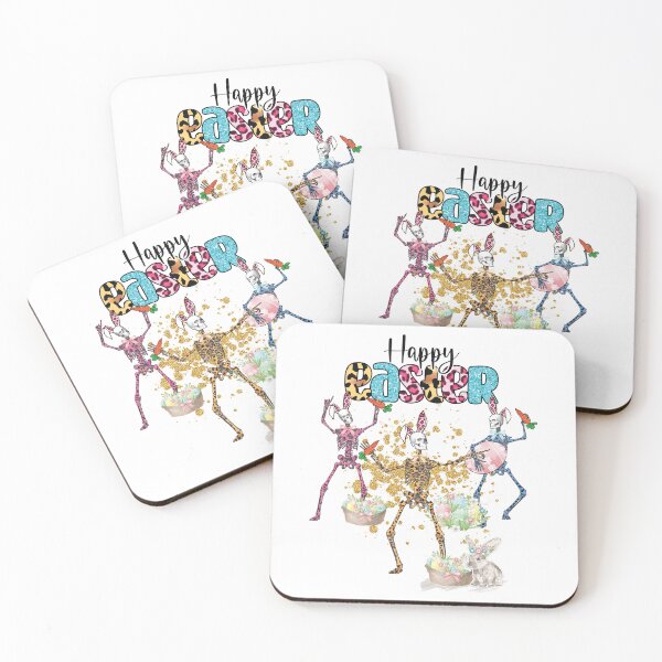 Item preview, Funny Happy Easter Day Dancing Skeleton Bunny easter pjs designed and sold by ecomdesign.