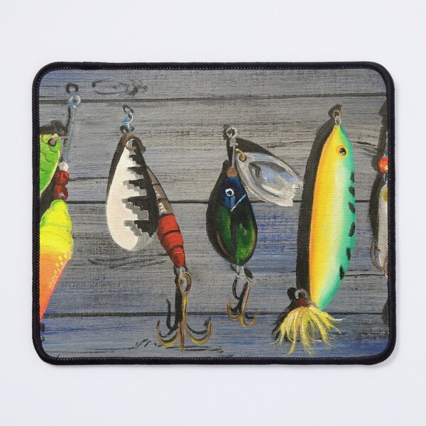 Item preview, Fishing Lures Artwork By Jolene Edwards designed and sold by CurlyClaraBelle.
