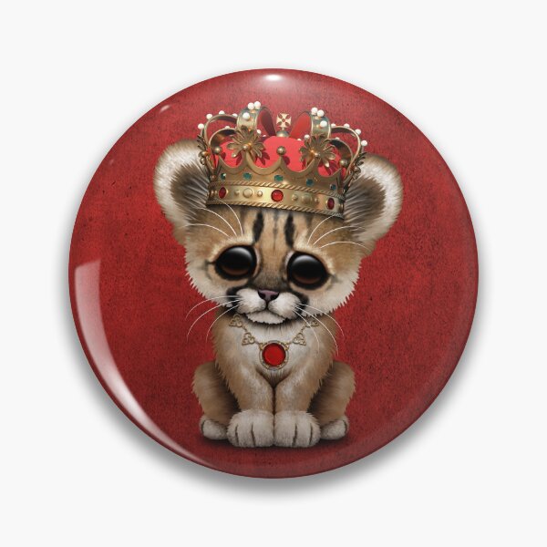 Item preview, Cute Royal Cougar Wearing Crown designed and sold by JeffBartels.